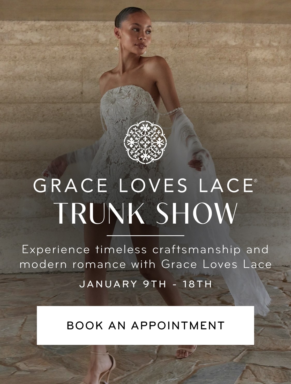 Grace Loves Lace Trunk Show Mobile Banner